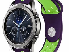 Curea ceas Smartwatch Samsung Galaxy Watch 4, Watch 4 Classic, Gear S2, iUni 20 mm Silicon Sport Pur